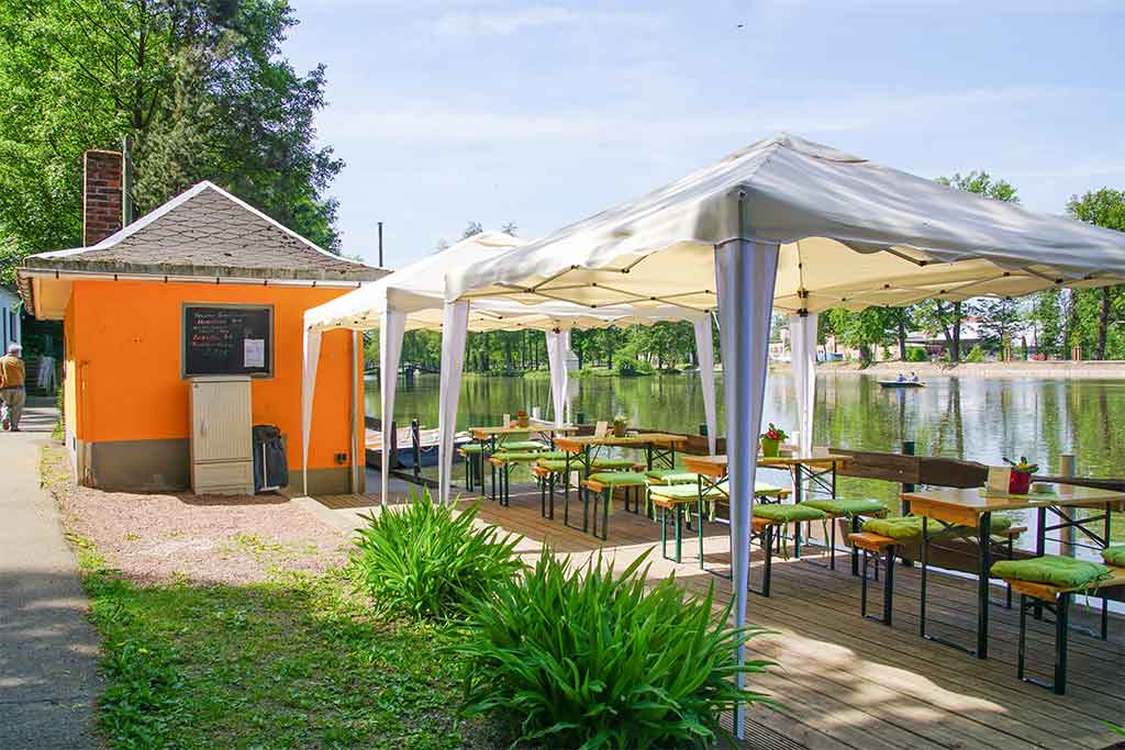 Der städtische Gründelpark / Stausee Glauchau