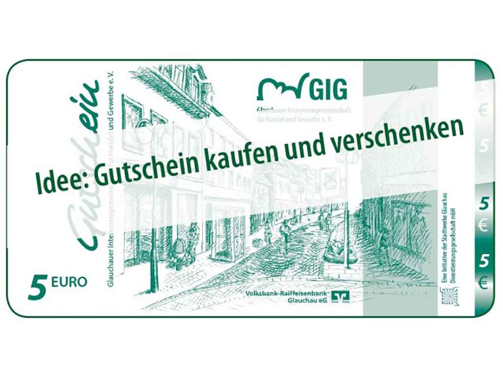 Glauchau kauft zu Haus! - Nutzen Sie Geschenkgutscheine, um Ostern und danach Freude zu bereiten