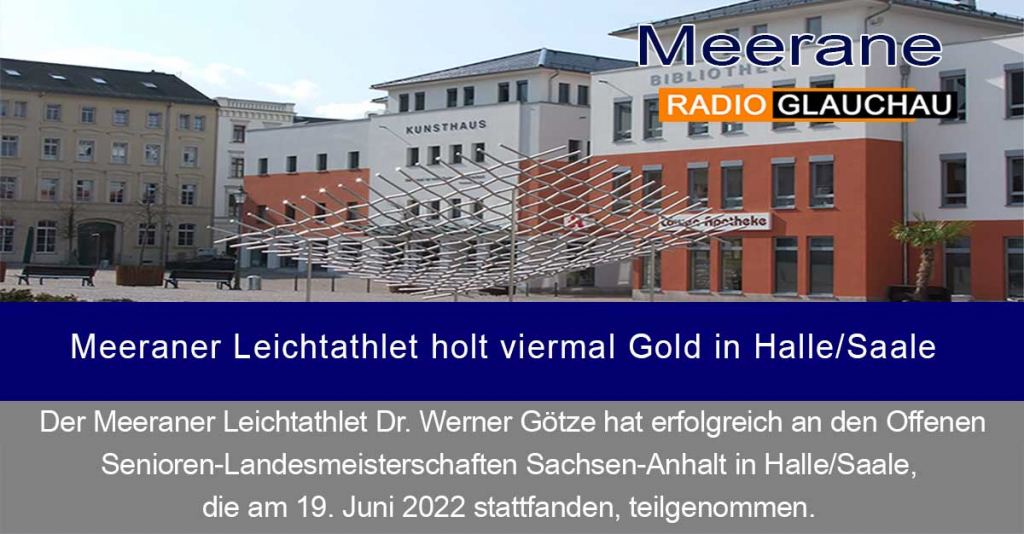Meerane – Meeraner Leichtathlet holt viermal Gold in Halle/Saale
