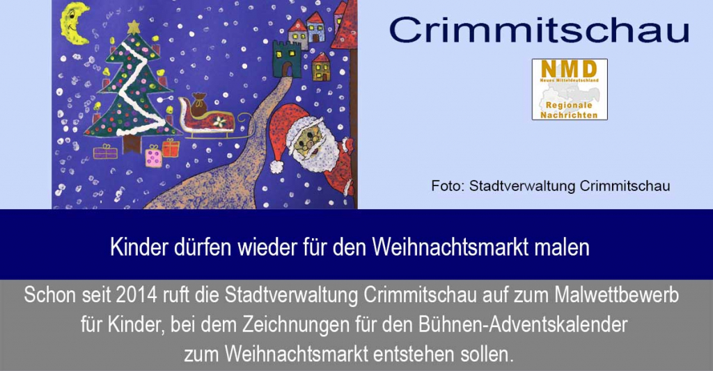Crimmitschau - Kinder dürfen wieder für den Weihnachtsmarkt malen