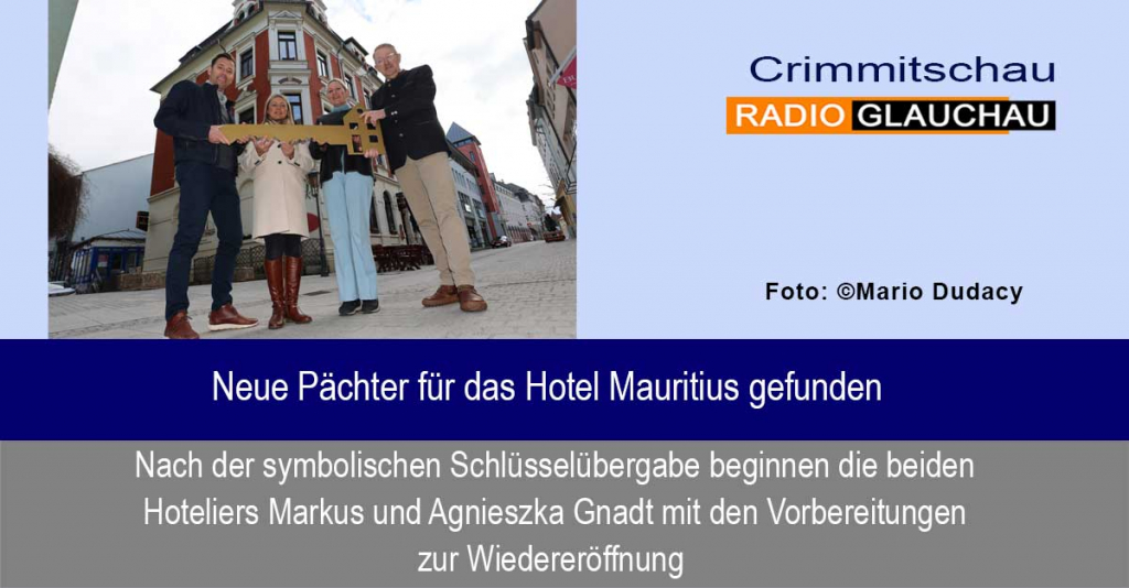 Crimmitschau - Neue Pächter für das Hotel Mauritius gefunden 