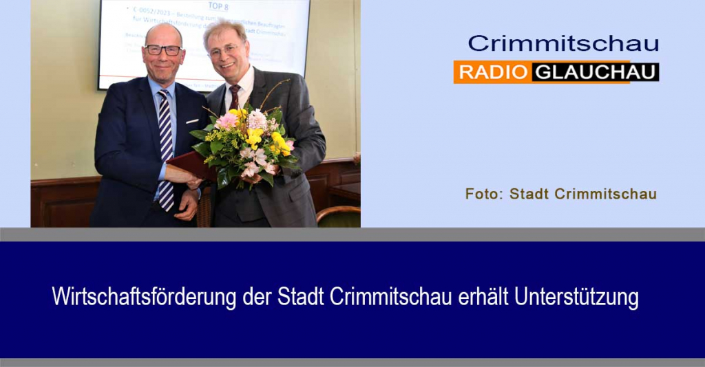 Crimmitschau - Wirtschaftsförderung der Stadt Crimmitschau erhält Unterstützung